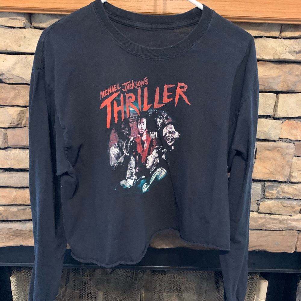 long sleeve crop top